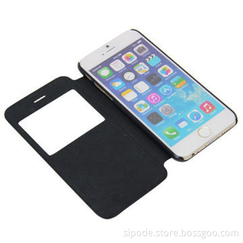 Flip Design Stand Leather Cover for iPhone6
